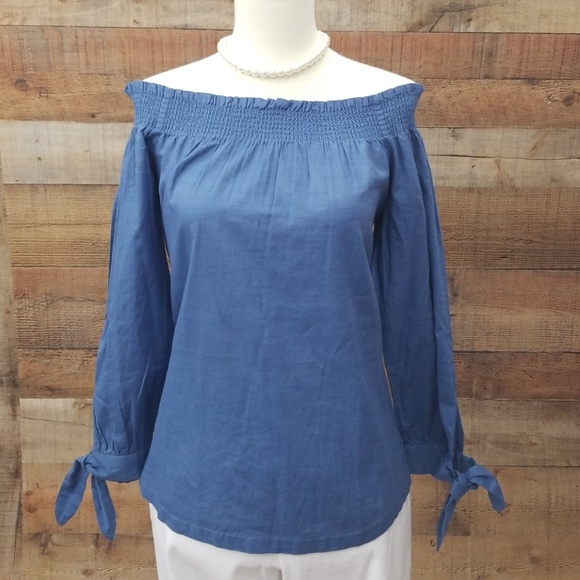 Loft off shoulder shirt - Picture 1 of 8